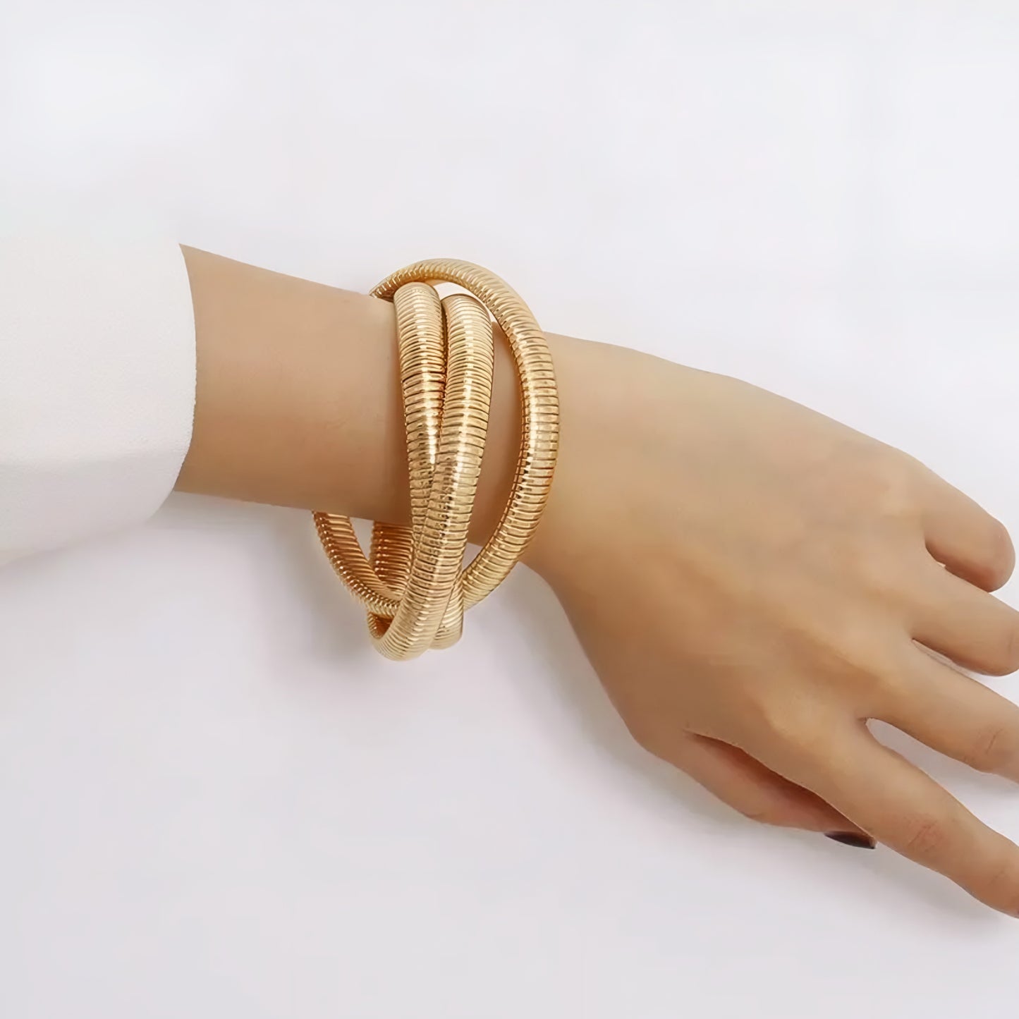 Spiral Elastic Bracelet - Kalopsia Accessories