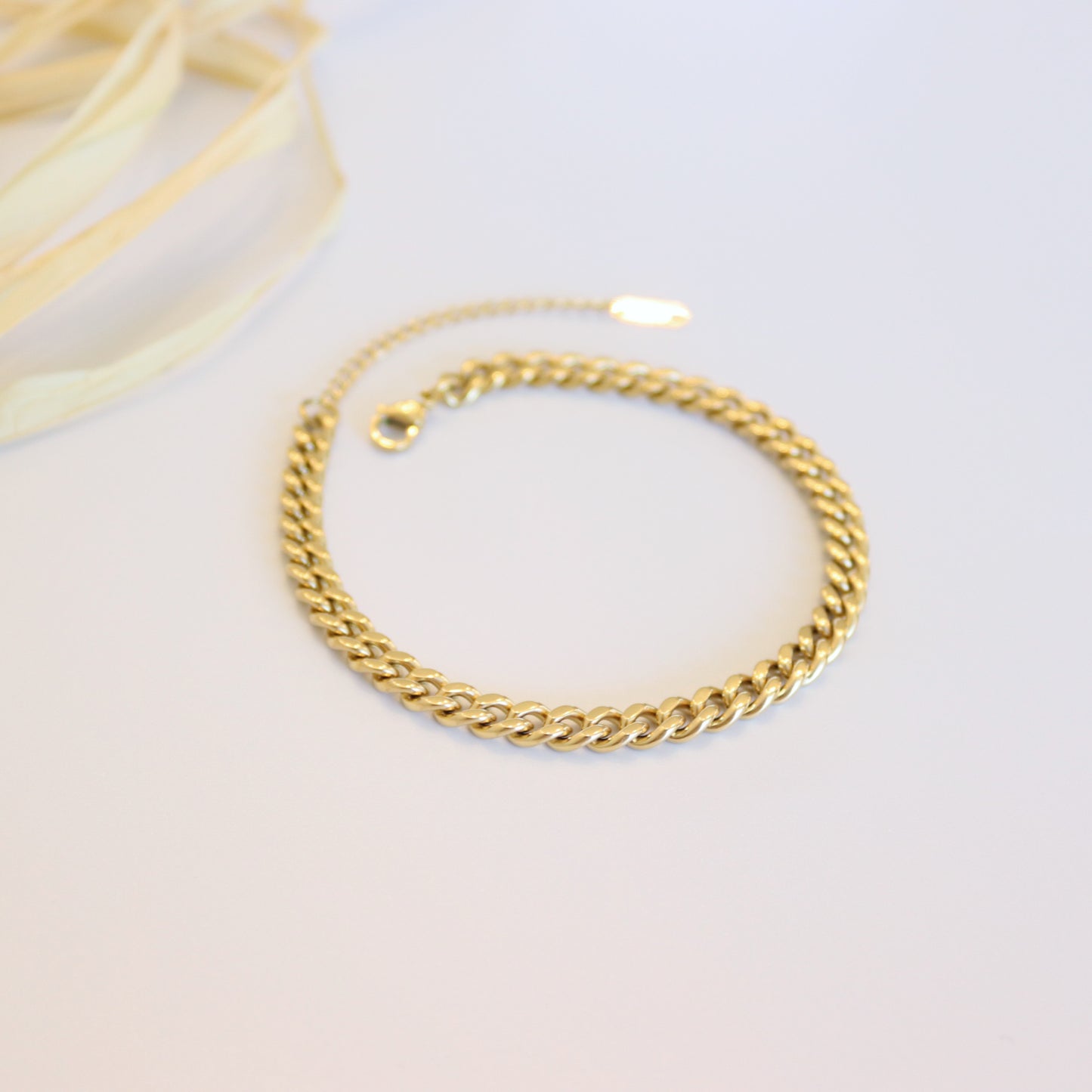 6mm Curb Chain Anklet - Kalopsia Accessories