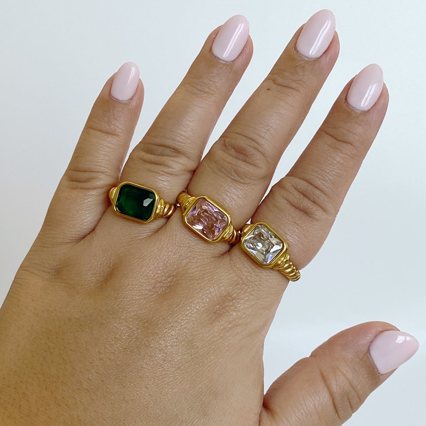 Natural Stone Ring - Kalopsia Accessories
