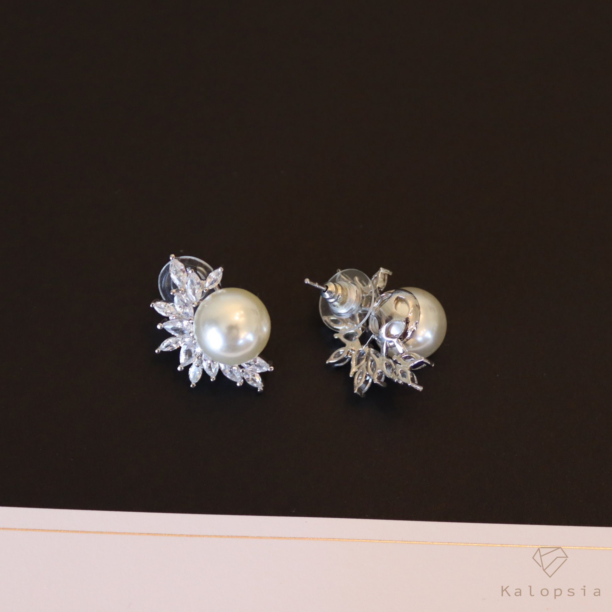 Pearl Earrings - Kalopsia Accessories