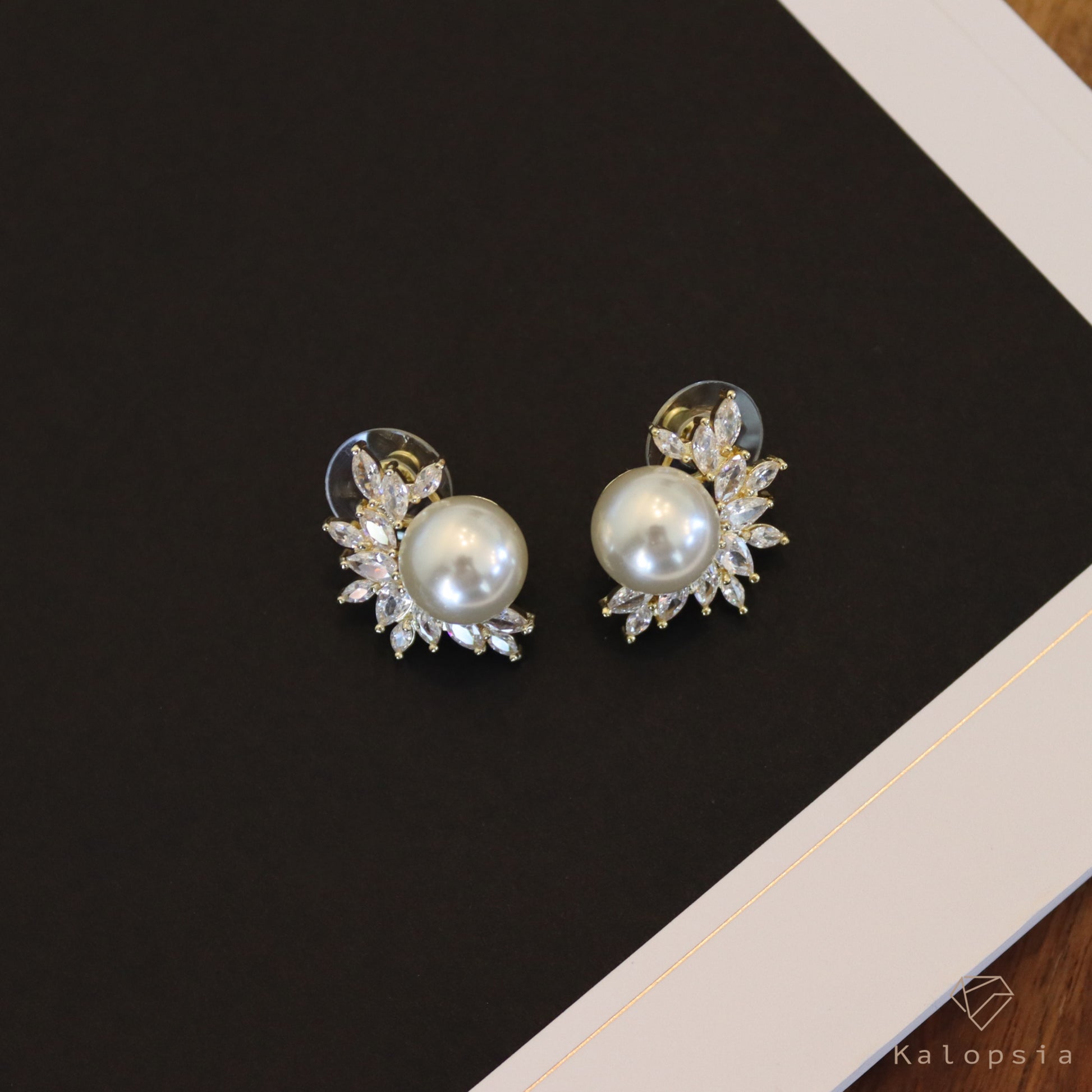 Pearl Earrings - Kalopsia Accessories